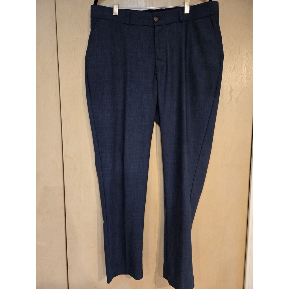 State & Liberty Performance Dress Pants Men's 36x30 Navy Athletic Fit Stretch